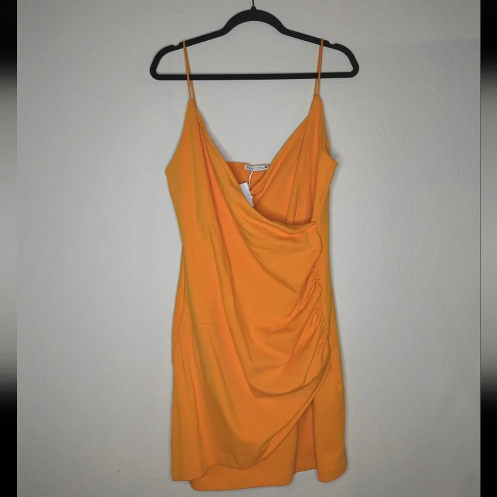 Zara Ruched Mini Dress - Picture 3 of 10